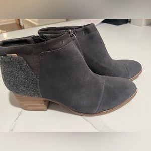 TOMS suede booties